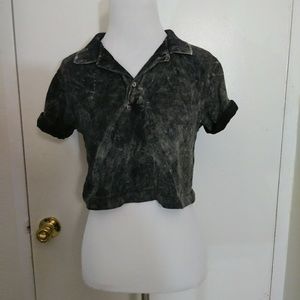 Acid Wash Crop Top